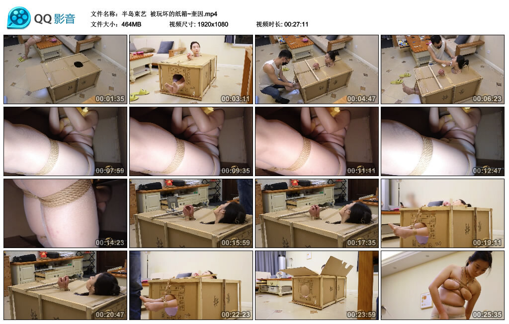 图片[1]-【半岛束艺】被玩坏的纸箱~奎因-绳艺资料库